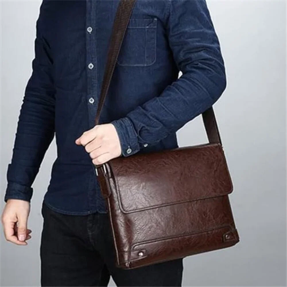 13 IN Messenger & Shoulder Bags for Mens Crossbody Handbags Man Purse